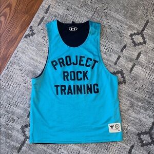 Under Armour Project Rock Blue Training Tank Sz M